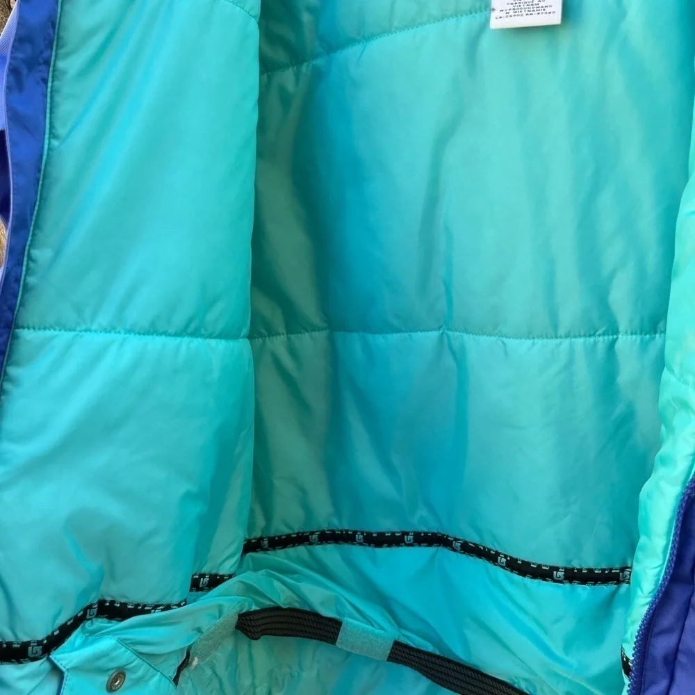 Girl's Burton Dry-Ride Jacket Purple Full-Zip XL Snowboard Ski Winter Lined Snow